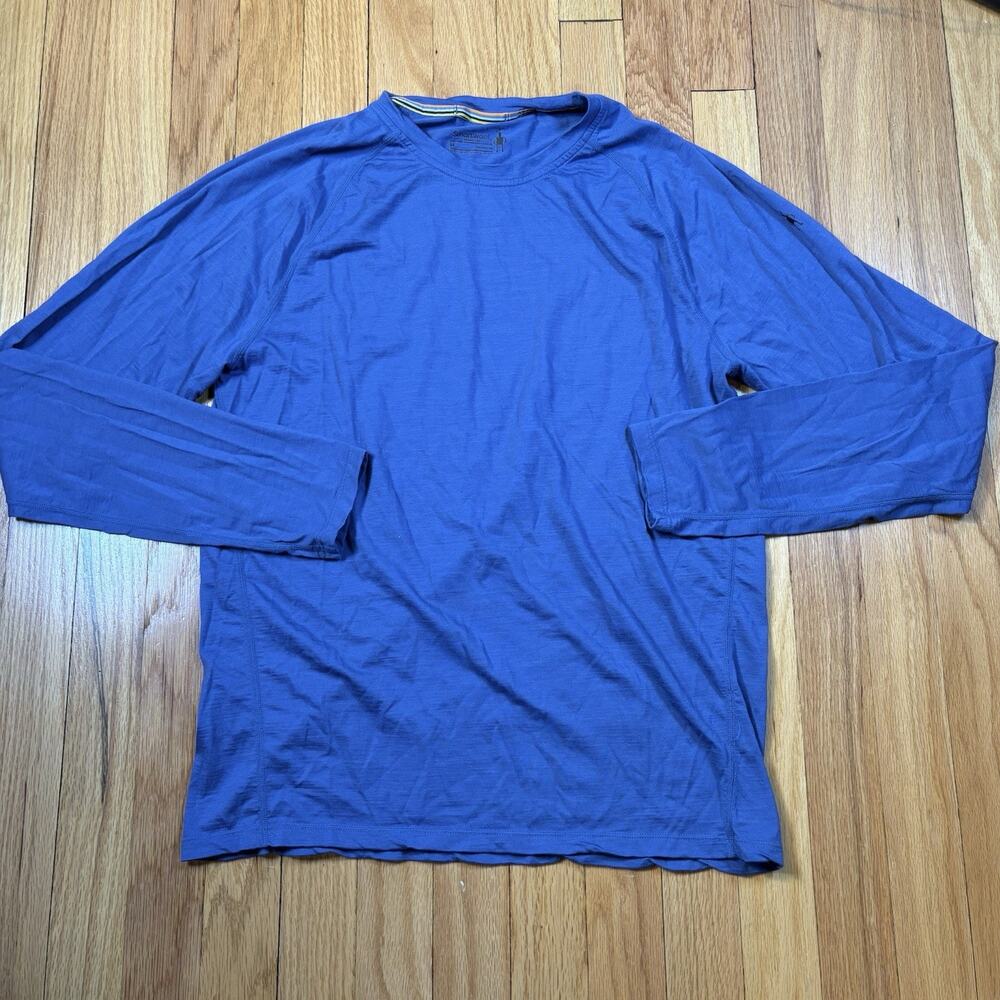 Smartwool Merino 150 Shirt Men’s Size Medium Blue Long Sleeve Baselayer Top
